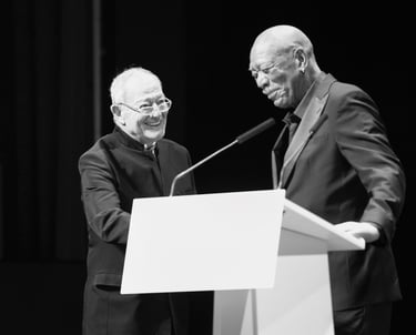 Morgan Freeman & Benoit Allemane