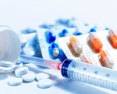 a syll with pills and pills on it