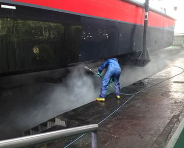 Hull Cleaning using Hydro-Jet