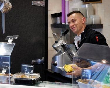 jérôme dans un article de presse pour sa boucherie à Suresnes