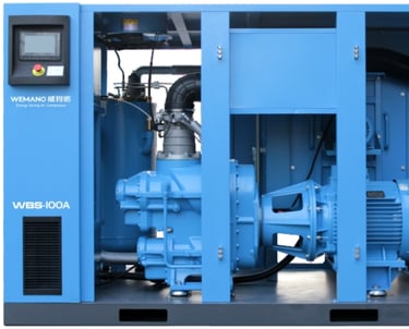 PERMANENT MAGNETDOUBLE STAGE SCREWAIR COMPRESSOR 
