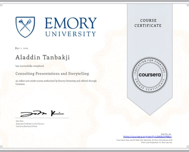 Consulting Presentation and Storytelling
