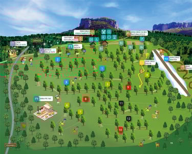 percorsi Carpegna Park, Carpegna, giochi nel bosco