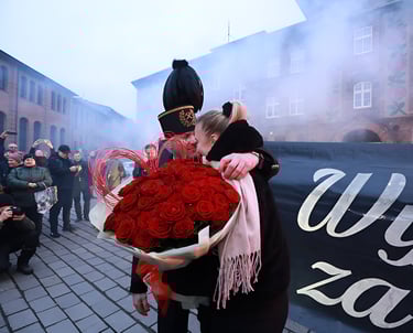 kreatywne zaręczyny górnika w nikiszowcu