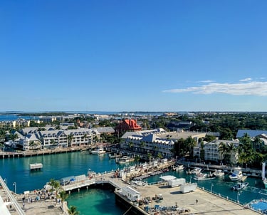 Overlooking Key West Florida Cruise Port