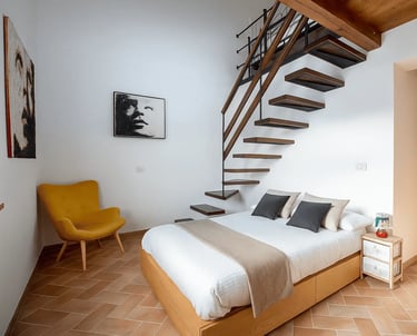 camera elegante arte colorata dettagli moderni