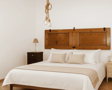 camera letto matrimoniale con accessori design