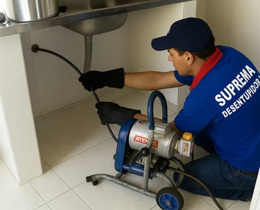 desentupimento de pia