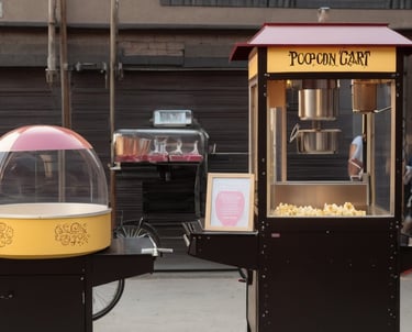 popcorn, cotton candy, waffle, crepe, ice cream service in kl penang selangor johor melaka ipoh