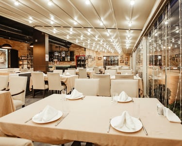 Commercial Electrician installed amazing lights in restaurants.