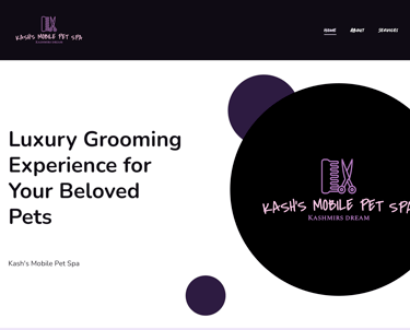 A puppy grooming website