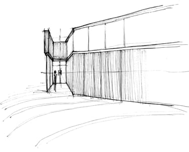 an architectural sketch