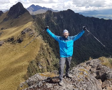 on the summit of Pasochoa summit