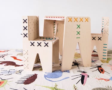 Mobilier en bois pour enfant Binocolo design