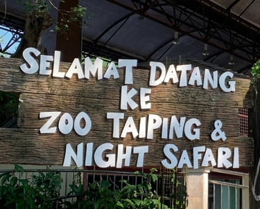 Zoo Taiping & Night Safari signboard