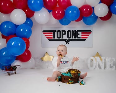 Cakesmash Photography boy top one theme