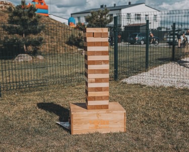 XXL Jenga žaidimas nuomai Klaipėdoje