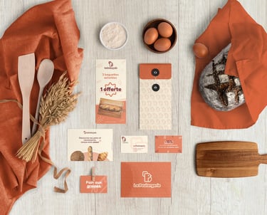 identité visuelle du logo de la poulangerie