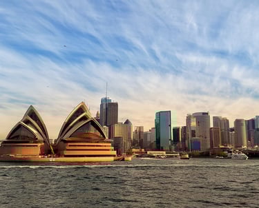 Sydney Australia Opera House at sunset