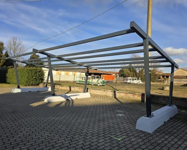 foto struttura carport zavorrato