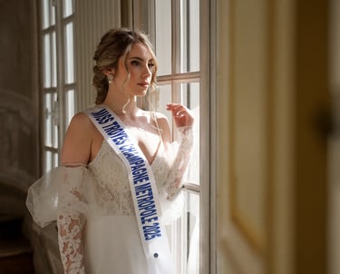 une photo de miss troyes champagne metropole au chateau de droupt saint basle