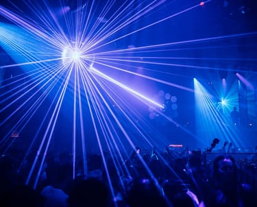 Paradox Lasers laser light show and laser hire in Ibiza, Spain for Transmoderna at Pacha