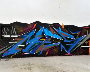 Mes, graffiti, freehand, spray, lines, style, letras, Barcelona, pintura