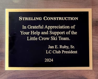 little crow ski team donation