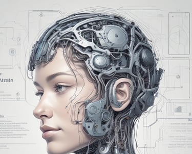 a computer keyboard with a blue light on it