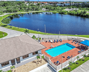 Serene Oasis Vacation Rental Aerial View of community