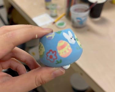 Seasonal themed art activities like easter and halloween