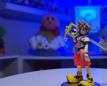 Figura coleccionable amiibo Sora para Nintendo Switch: diseño detallado, base oficial y compatibilid