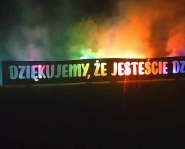 pokaz pirotechnika event festyn pirofolia dziękujemy