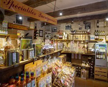 Le produits du terroir du Musée du Vin de Saint-Cirq-Lapopie Lapopie