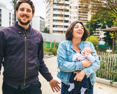 photographe de famille, shooting en extérieur, style naturel