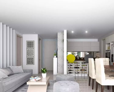 render sala elegante barranquilla