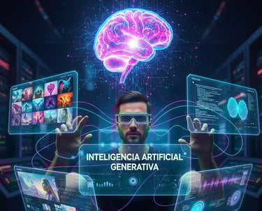 um homem com um mapa do cérebro e um cérebro