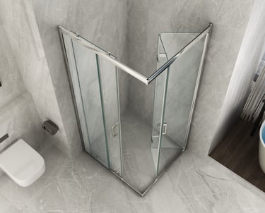 Prima e dopo la trasformazione vasca in doccia