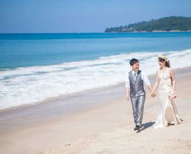 プーケット　ビーチフォト　ウエディング