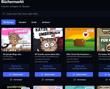 Lade deine Bücher hoch und erhalte bewertungen auf amazon