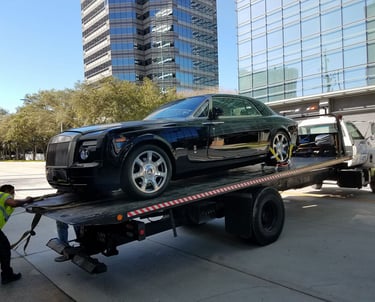 24/7 Towing of Rolls Royce by CarGo Houston, TX