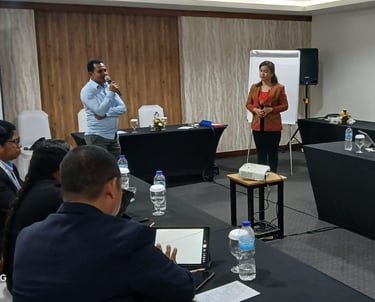 Lecturer Kicking Off a Session at Landi Institute