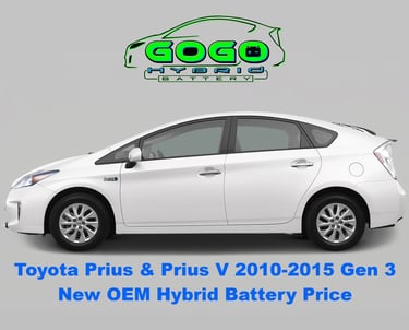 Prius & Prius V 2010 2011 2012 2013 2014 2015 gen 3 new oem hybrid battery GoGoHybridBattery.com  