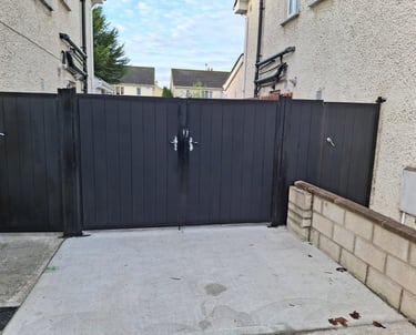 A gated area professionally fitted composite gates