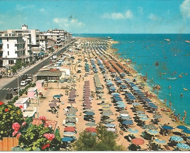 Igea Marina anni 70, lungomare Igea Marina
