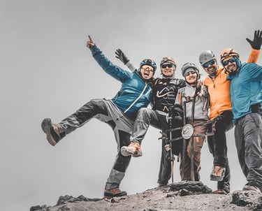team on Tungurahua Summit