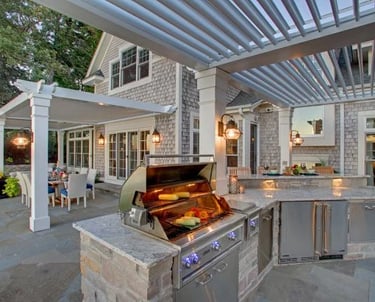 Outdoor kitchen design in Orange county CA