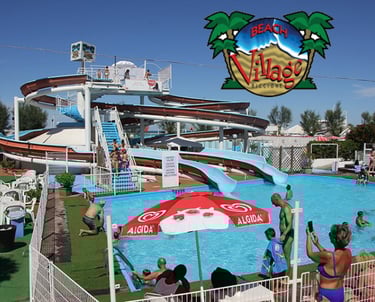 Beach Village Riccione, parco acquatico vicino al mare