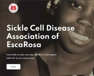 Creations and Solutions: Sickle Cell Disease Association of EscaRosa website nail