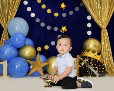 Cakesmash Photography boy prince theme